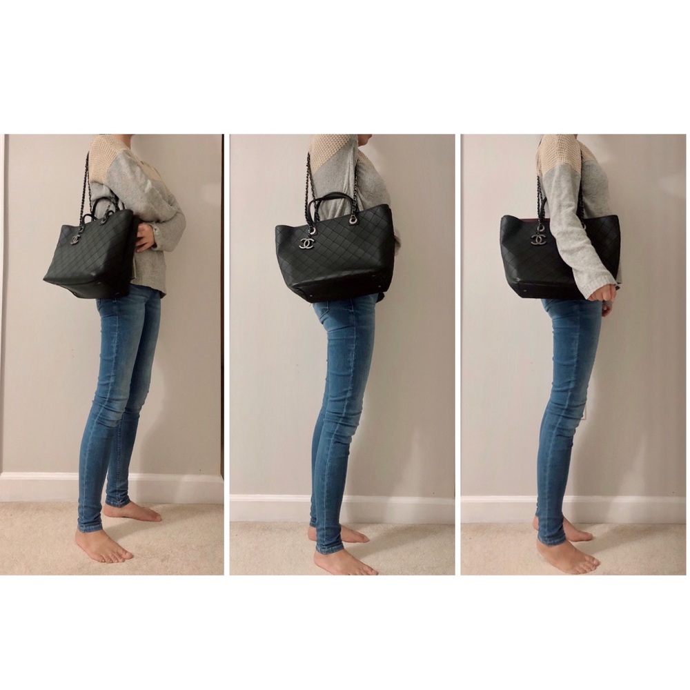 π«SOLDπ« Chanel Classic Tote Shoulder Bag Calfskin - Picture 8 of 8
